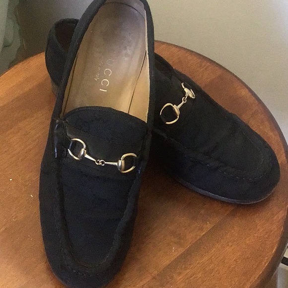 Gucci Blue Fabric Loafers - Picture 13 of 15